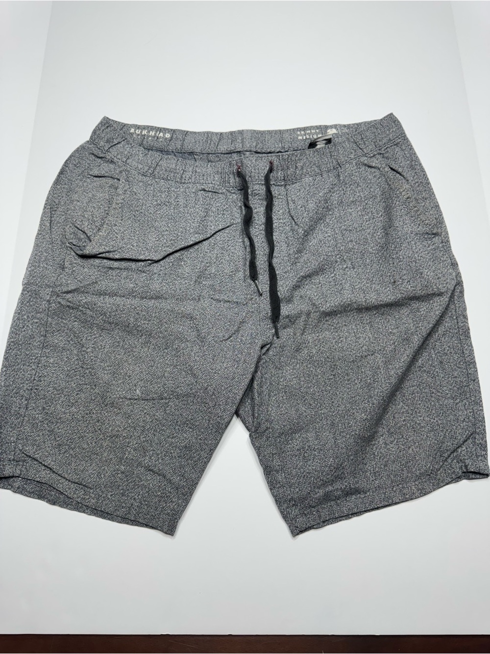 Bullhead Men's Heather Charcoal Drawstring Chino Shorts